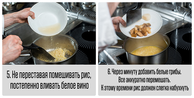 Ризотто с белыми грибами и гребешками от Томаса Занона. Рестораны Екатеринбурга