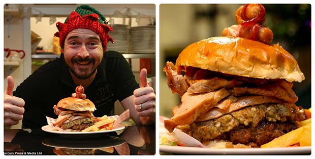 В британском кафе приготовили особо питательный бургер к Рождеству. Рестораны Екатеринбурга